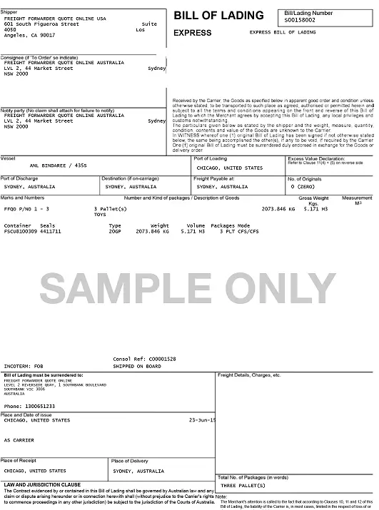 Bill-of-Lading-usa