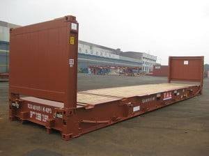 Shipping Container Types- Flat Rack Container